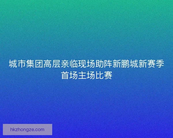 城市集团高层亲临现场助阵新鹏城新赛季首场主场比赛